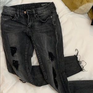 Blanknyc skinny crop black jeans